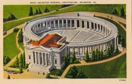 3681 – Arlington Memorial Virginia – Amphitheatre – Linen – VG Condition – 2 Scans - Arlington