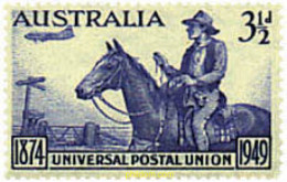 701822 HINGED AUSTRALIA 1949 75 ANIVERSARIO DE LA UPU - Ongebruikt