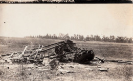 3685 – Real B&W RPPC Photo – Wreck French Aeroplane – Plane Crash – Catastrophe - Good Condition – 2 Scans - Catastrophes