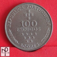 AZORES 100 ESCUDOS 1980 -    KM# 44 - (Nº54714) - Azoren