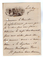 VP22.004 - Noblesse - ANGLEUR 1904 - LAS - Autographe De Mme La Marquise De PERALTA Née De CLEREMBAULT - Autres & Non Classés