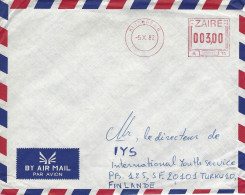 DRC Congo Zaire 1982 Kinshasa 6 Meter Frama A15 EMA Cover - Brieven En Documenten