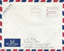 DRC Congo Zaire 2000 Kamina Meter Frama A35 EMA Cover - Lettres