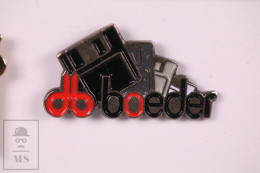 Pin DB Boeder Computer Diskettes- 25 X 14 Mm - Butterfly Fastener - Informatique