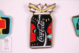 Pin Coca Cola Is The Music Black Can - 16 X 25 Mm - Butterfly Fastener - Coca-Cola