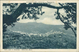 ACETTURA ( MATERA ) PANORAMA - FOTO CAV. V. SIMONE - SPEDITA 1937 (15604) - Matera