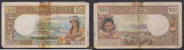 4970 POLINESIA FRANCESA 1973 TAHITI FRENCH POLYNESIA 100 FRANCS PAPEETE 1973 - Papeete (French Polynesia 1914-1985)