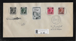 1940 DEUTSCHE BESATZUNG LUXEMBURG ► Dekorativer R-Brief Nach Karlsruhe (Briefmarken Hermelink) - 1940-1944 Occupation Allemande