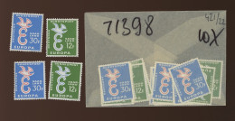 10 X Yv. 421/422.  EUROPA.  Alles   Tous **. Cote 2,25 € X10 = 22,50 € - 1958