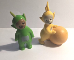 Lot De 2 Figurines Télétubbies : Laa Laa Et Dipsy - Other & Unclassified