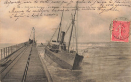 Le Boucau * 1904 * Navire échoué à L'entrée De La Barre ( Côté Sud ) * Cargo Bateau Commerce échouage - Andere & Zonder Classificatie