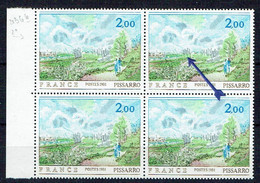 FRANCE - N°2136b - PISSARRO - Bosquet VERT Dans Un Bloc De 4 ** - Unused Stamps