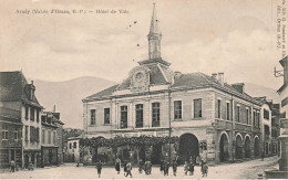 Arudy * 1904 * Place Et Hôtel De Ville * Enfants Villageois - Arudy