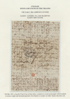 Ceylon / Sri Lanka: 1845, MY 9, A Heavily Criss-cross Written EL - A Practice To - Sri Lanka (Ceylon) (1948-...)