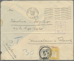 Palestine - Postage Dues: 1928 Postage Dues 2m. Yellow And 10m. Grey Used On Sta - Palestine