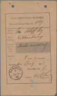Thailand - Specialities: 1893, Receipt For A Money Order About 12 Mark To Hambur - Thailand