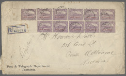 Tasmania: 1912, Heavy Registered Letter From HOBART Post & Telegraph Department - Covers & Documents