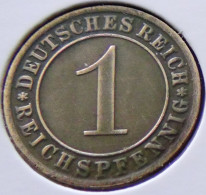 Germany - 1931 - KM 37 - 1 Reichspfennig - Mint A - VF - Look Scans - 1 Rentenpfennig & 1 Reichspfennig