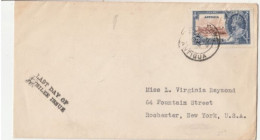 ANTIGUA- Sur Lettre  N°80 Dernier Jour Du JUBILEE Pour Les ETATS UNIS - 1858-1960 Colonia Británica