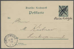 Deutsch-Südwestafrika - Stempel: BAHNPOST, 1899, Bahnstation Richthofen, Ganzsac - Colony: German South West Africa