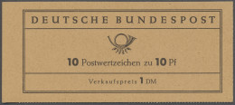 Bundesrepublik - Markenheftchen: 1960, Heuss-Medaillon-Versuchsheftchen Mit Heft - Carnets