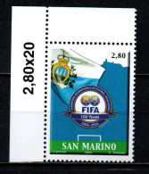 SAN MARINO - 2004 - CENTENARIO DELLA FIFA - MNH - Ungebraucht