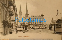 205640 SWITZERLAND LUZERN COURT CHURCH & TRAMWAY POSTAL POSTCARD - Court