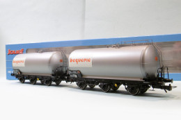 Jouef - 2 WAGONS CITERNE à 3 ESSIEUX Beguerie ép. IV Réf. HJS6227 Neuf NBO HO 1/87 - Vagoni Merci