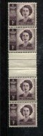 305998533 1948 (XX) SCOTT 210 POSTFRIS MINT NEVER HINGED BRUSDEN 115 GUTTER PAIR  - PRINCESS ELIZABETH - Mint Stamps