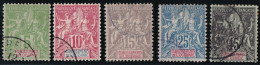 Océanie N°14/17 & 19 - Oblitéré - TB - Used Stamps