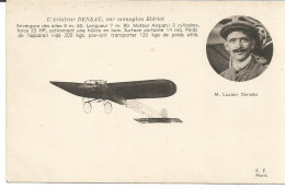 L' AVIATEUR  DENEAU,  SUR MONOPLAN BLERIOT - Aviateurs