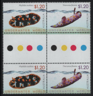 Australia 2012 MNH Sc 3702-3703 $1.20 Nudibranchs Gutter - Mint Stamps
