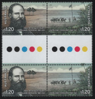 Australia 2012 MNH Sc 3727a $1.20 Explorers Overland Crossing 1861-62 Gutter - Mint Stamps