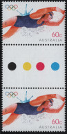 Australia 2012 MNH Sc 3728 60c Swimming London Summer Olympics Gutter - Mint Stamps