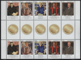 Australia 2012 MNH Sc 3756a 60c Portraits Of Australian Nobel Prize Winners Gutter - Mint Stamps