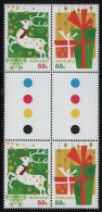 Australia 2012 MNH Sc 3807-3808 55c Reindeer, Gifts Christmas Gutter - Mint Stamps
