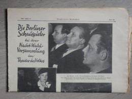 BS40 ALLEMAGNE  JOURNAL DIE BERLINER SCHAUSPIELER 1936 MONTEE DE HITLER .23 ZEITE+++ - Otros & Sin Clasificación