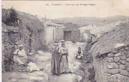 Cpa - Afri- Algerie - Tiaret -animée- Rue Du Village Negre -edi Ideale P.S. N°25 - Tiaret