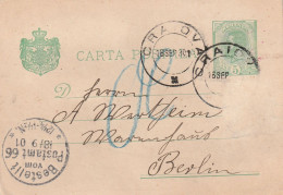 ROUMANIE CARTE POSTALA 1901  CRAIOVA Pour Berlin - Brieven En Documenten