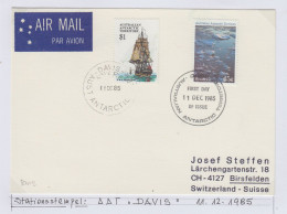 AAT Davis Anare Ca Davis 11 DEC 1985 (JK158B) - Lettres & Documents