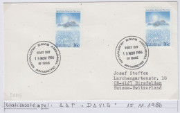 AAT Davis Anare Ca Davis 15 NOV 1986 (JK158C) - Covers & Documents