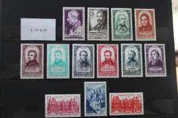 FRANCE  ANNEE COMPLETE 1948 SAUF N°807/808 ET N°813 NEUFS ** TB 27 VALEURS - 1940-1949