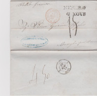 Maritime Manuscrit "postale Francese" CAD Rouge D SICILES MARSEILLE A.M  G Cachet Noir MESM8?9 6 NOVE - Sicilia