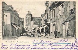 Monein * Rue Du Commerce * 1902 * Troupeau De Moutons Et Berger * Villageois - Andere & Zonder Classificatie