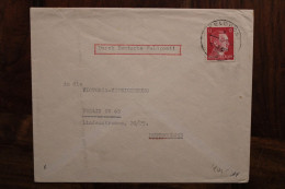 Durch Deutsche Feldpost 1943 FDP Reich Allemagne Cover WK2 Besetzung Belgie Belgium Assurances Victoria Belgique WW2 - WW II (Covers & Documents)