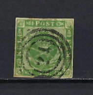 Denmark 1858   8 Sk Green    VFU - Used Stamps