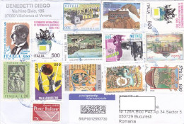 BASKETBALL, CINEMA, ARCHITECTURE, PERSONALITIES, FINE STAMPS ON COVER, 2021, ITALY - 2021-...: Afgestempeld