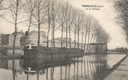 Ham * Vue Sur Le Canal Et Le Château * Péniche Batellerie - Ham