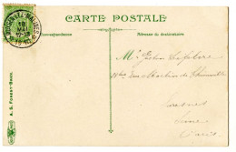 BELGIQUE - COB 83 SIMPLE CERCLE RELAIS A ETOILES MUYSEN LEZ MALINES SUR CARTE POSTALE, 1910 - Bolli A Stelle