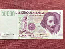 ITALIE Billet De 50000 Lire - 50000 Lire